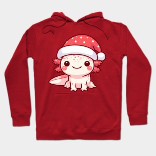 Kawaii Santa Axolotl Hoodie